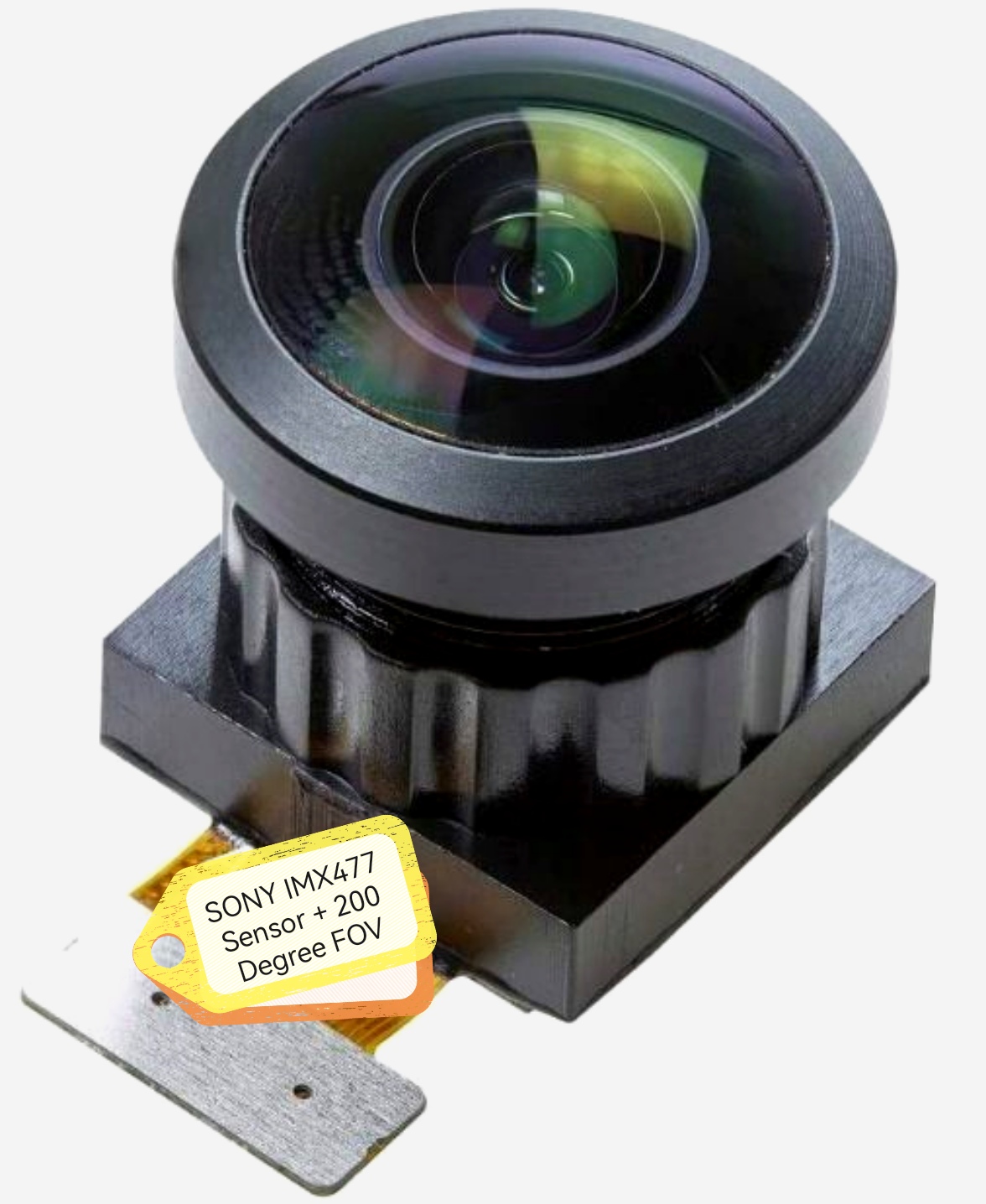 12MP 광각 카메라 모듈, 200도 FOV의 SONY IMX477 센서