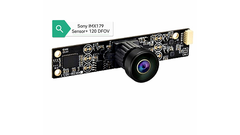 8MP 광각 카메라 모듈, 120도 FoV 대각선의 IMX179 센서